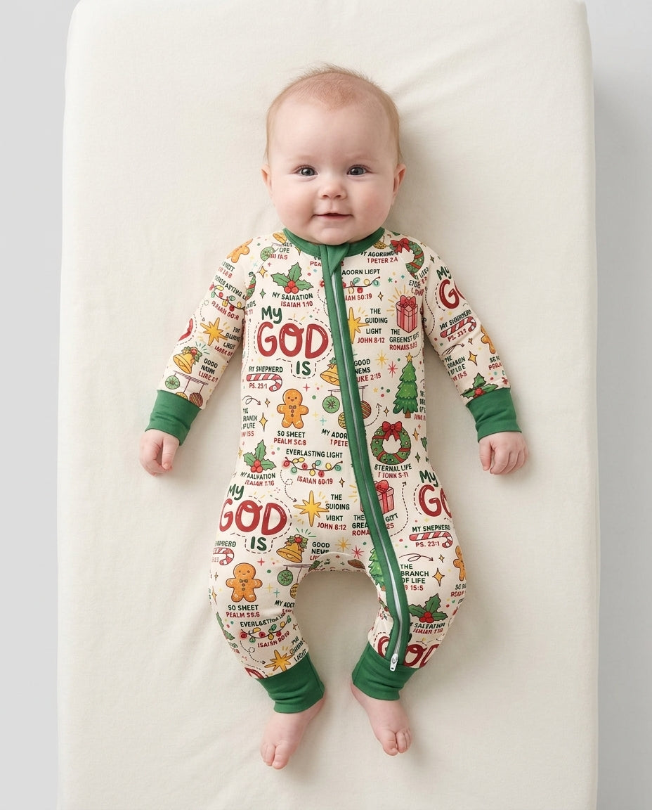 Christmas My God Is Bamboo Convertible Zippy