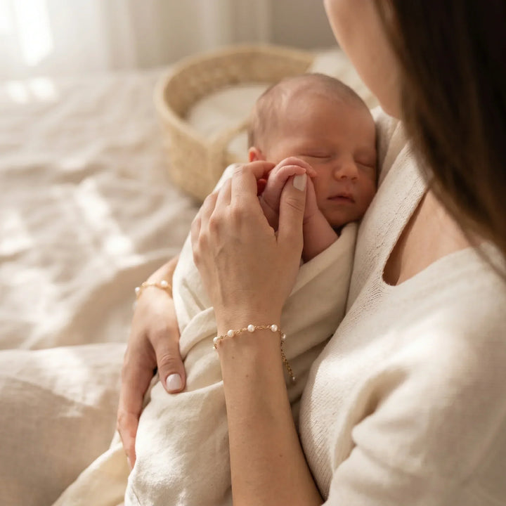 The Pearl Bond: Mommy and Me Matching Bracelet Set