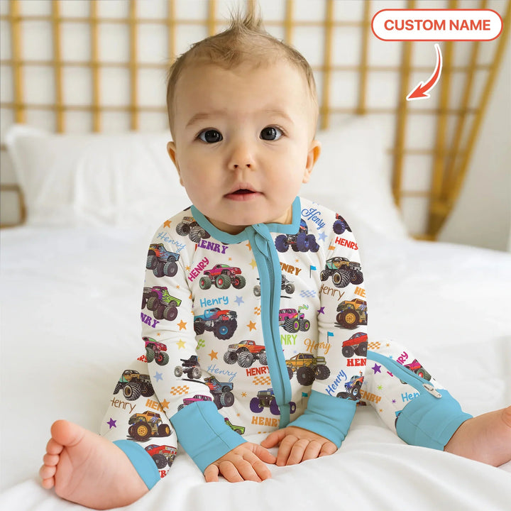 Monster Truck Custom Name Convertible Zippy - Zumbamboo