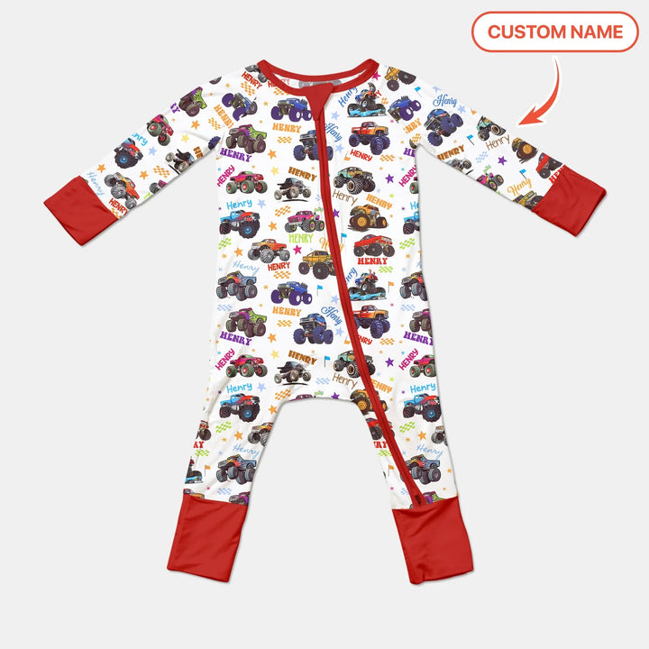 Monster Truck Custom Name Convertible Zippy - Zumbamboo