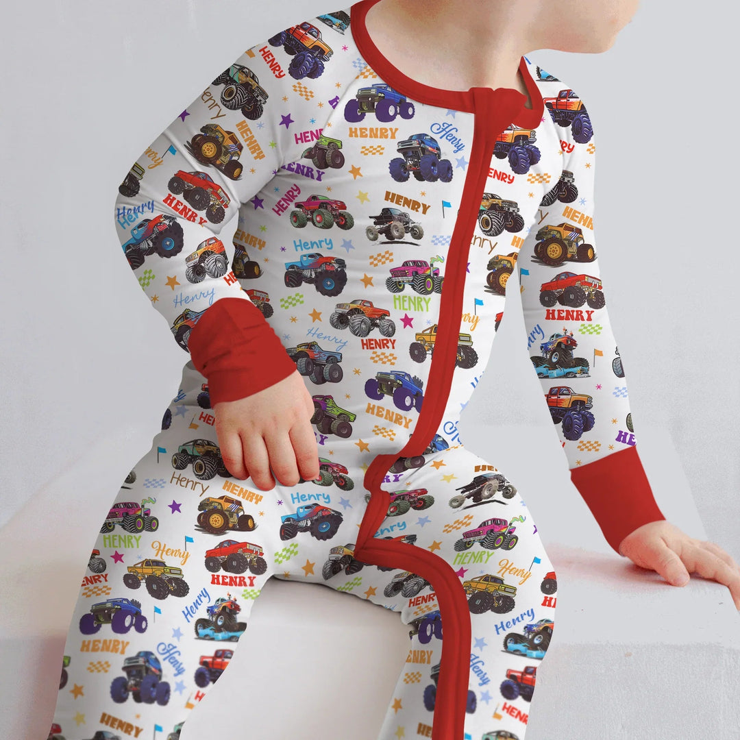 Monster Truck Custom Name Convertible Zippy - Zumbamboo