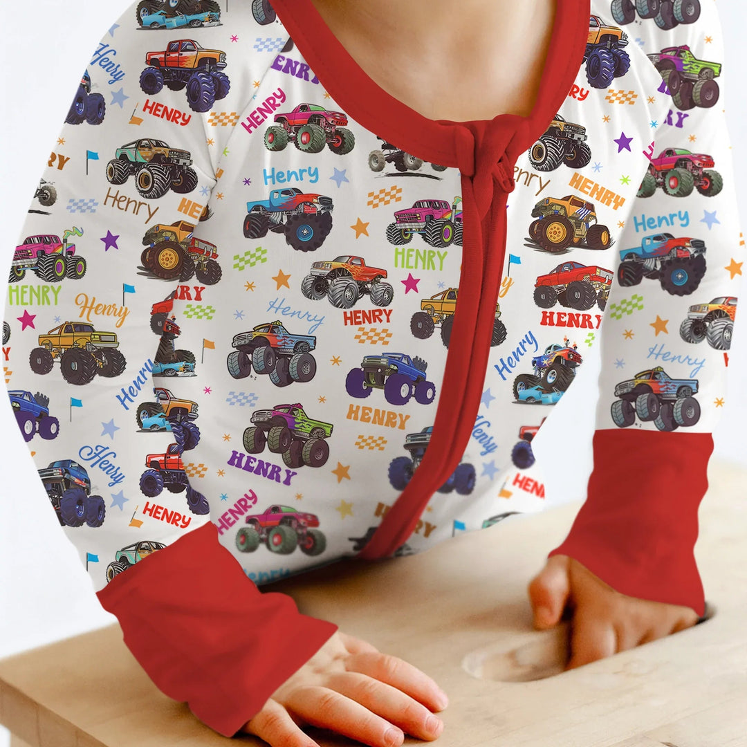 Monster Truck Custom Name Convertible Zippy - Zumbamboo