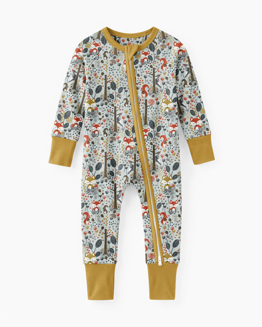 Rustic Woodland Foxes Bamboo Convertible Zippy