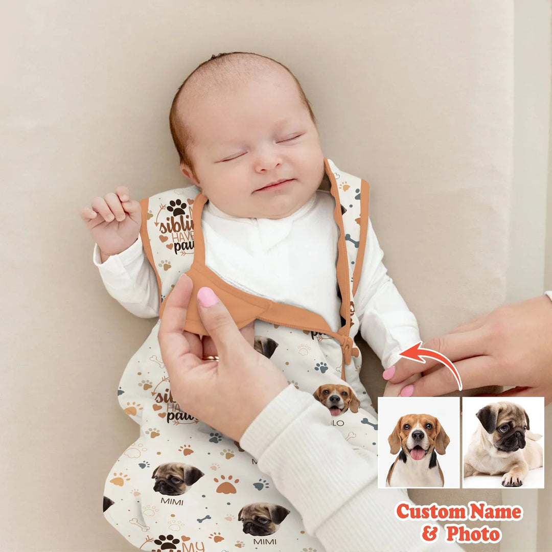 My Siblings Have Paws Sleep Bag 1.0 TOG - Zumbamboo