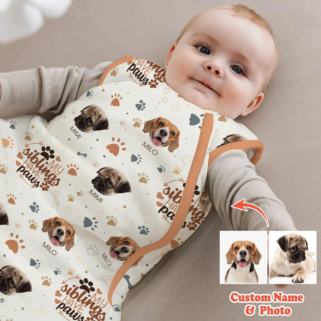 My Siblings Have Paws Sleep Bag 1.0 TOG - Zumbamboo