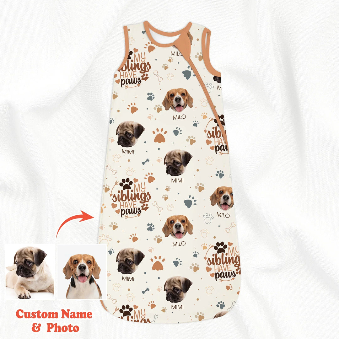 My Siblings Have Paws Sleep Bag 1.0 TOG - Zumbamboo