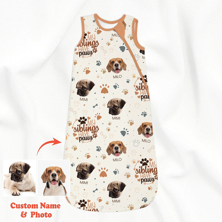 My Siblings Have Paws Sleep Bag 1.0 TOG - Zumbamboo