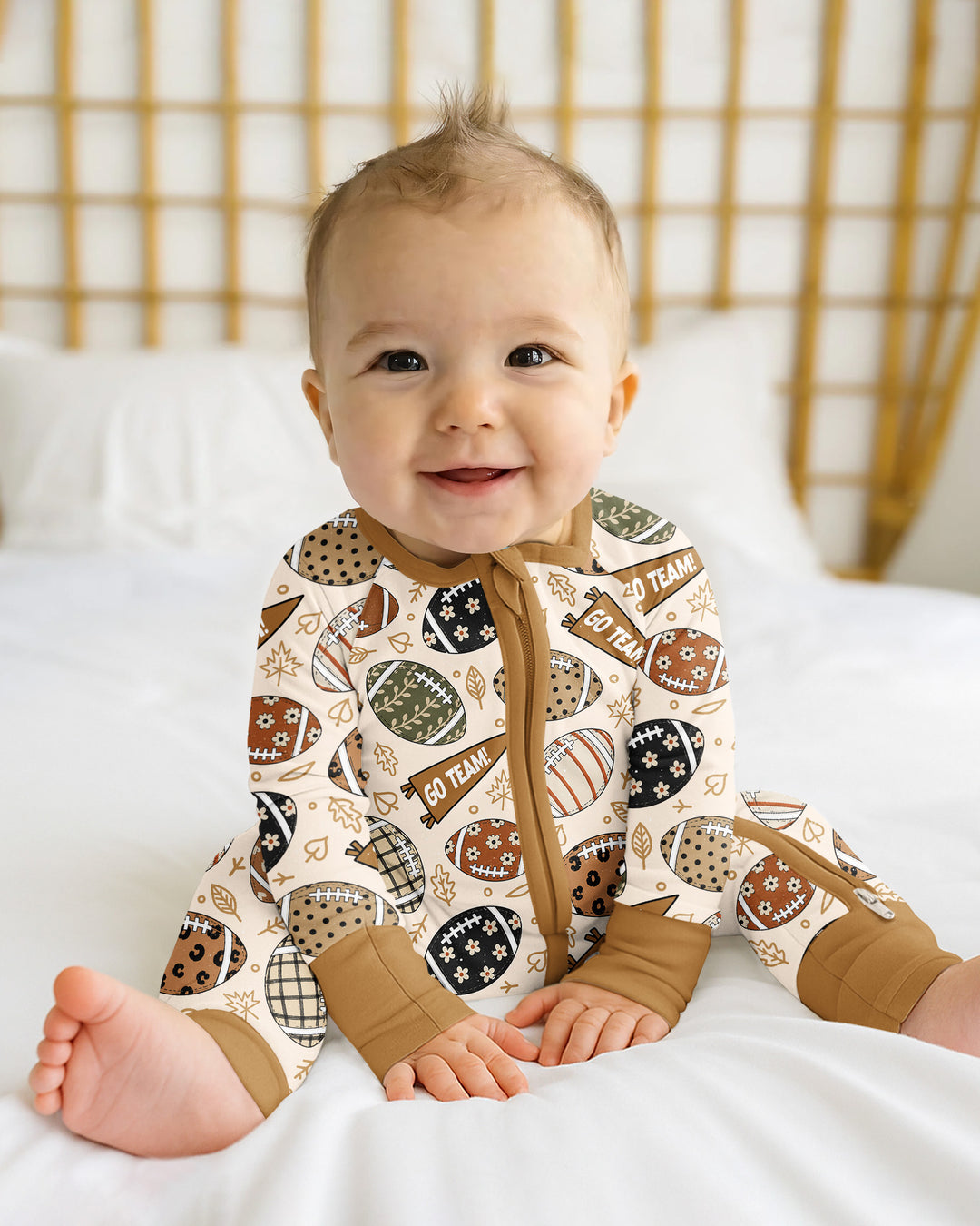 Football Fall Bamboo Convertible Zippy