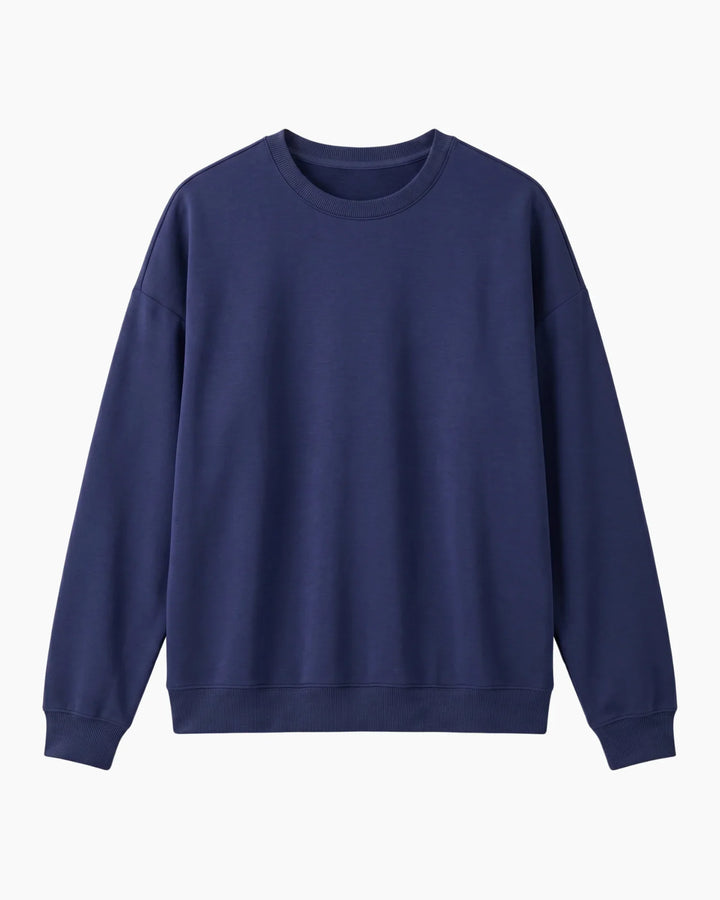Solid Color Bamboo Adult Crewneck Sweatshirt