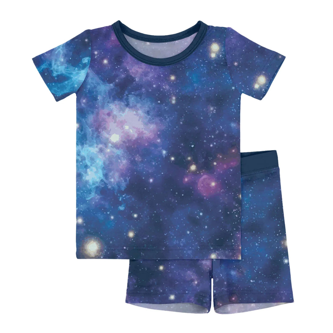 Nebula Two - Piece Short Sleeve Shorts Pajama Set - Zumbamboo