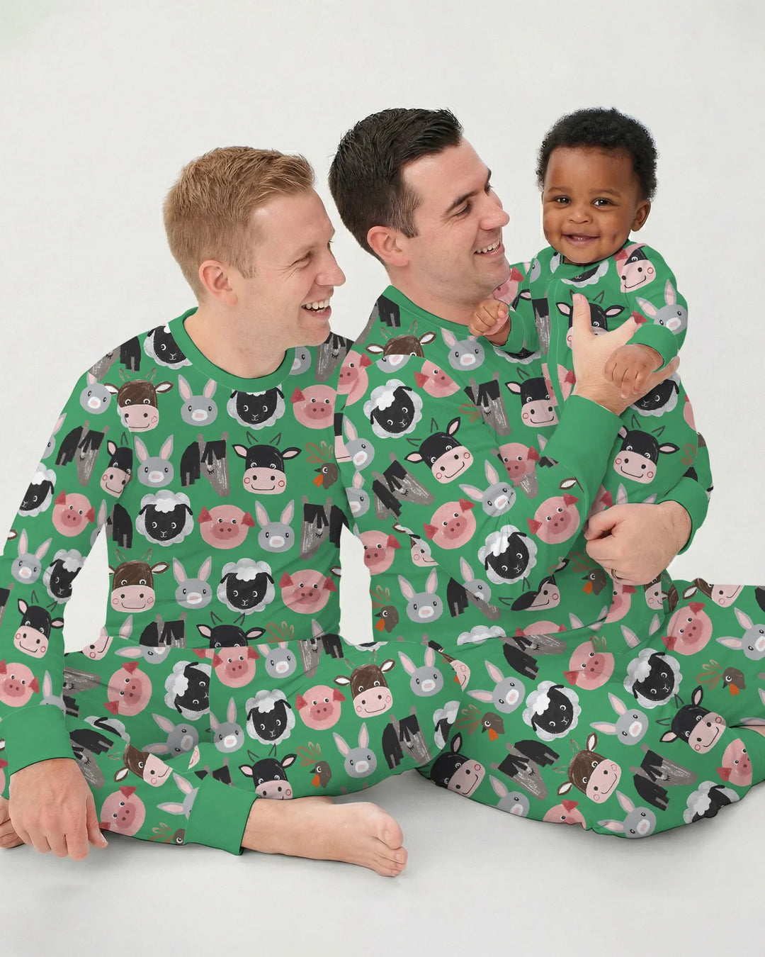 Farm Friends Family Matching Bamboo Men's Pajama Set