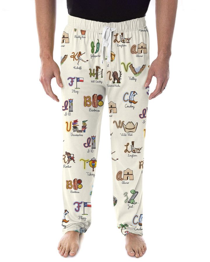 Texas Alphabet Bamboo Men's Pajama Set