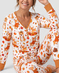 Happy Fall Corgis Bamboo Women Pajama Set