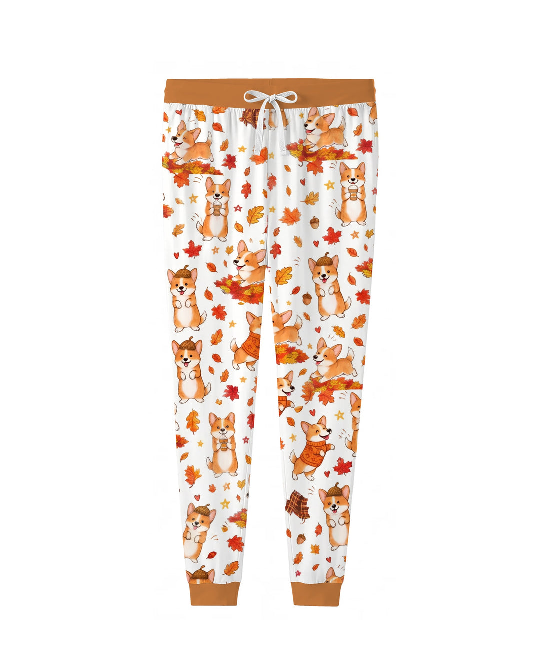 Happy Fall Corgis Bamboo Women Pajama Set