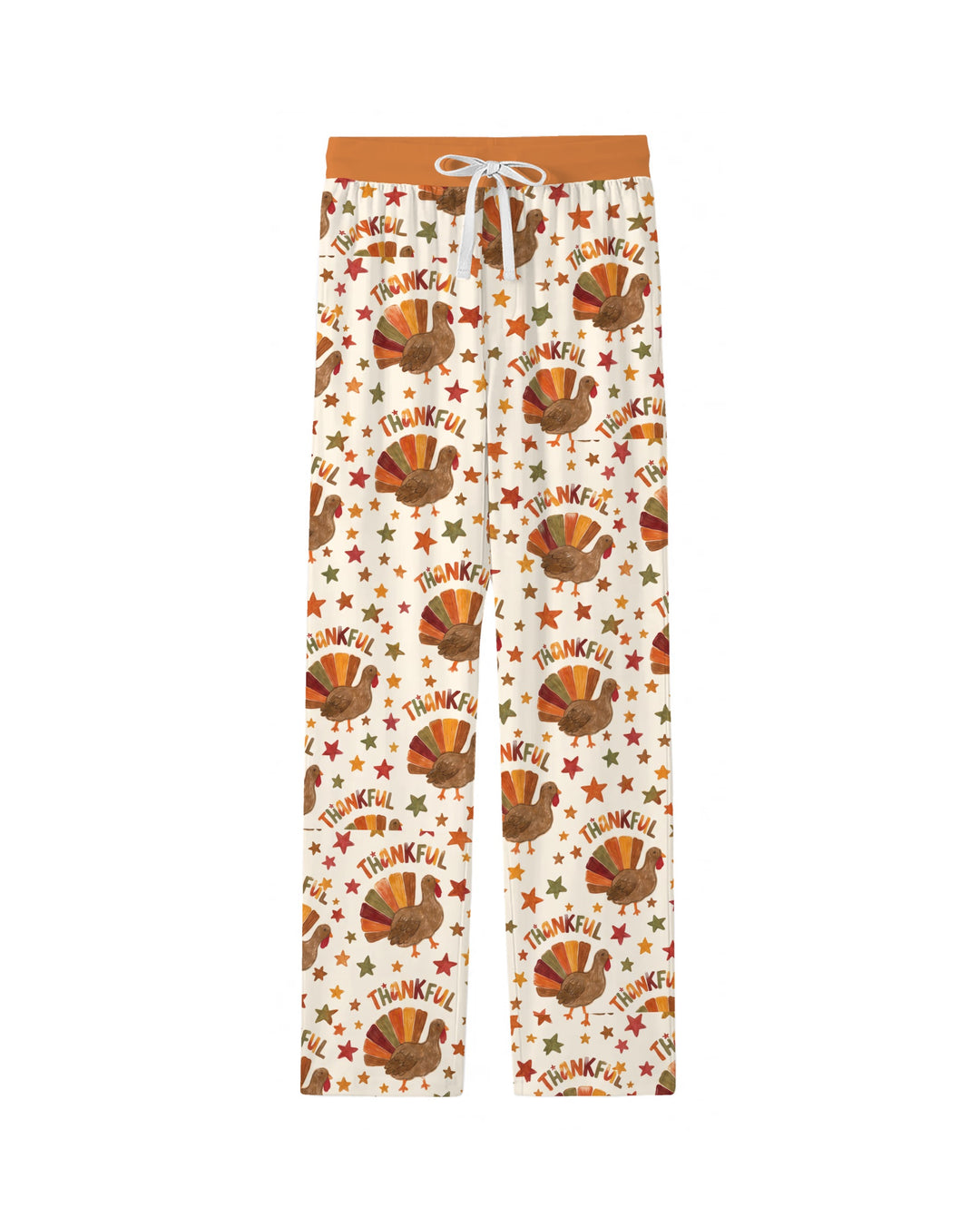 Thankful Turkey Autumn Stars Bamboo Men's Pajama Set