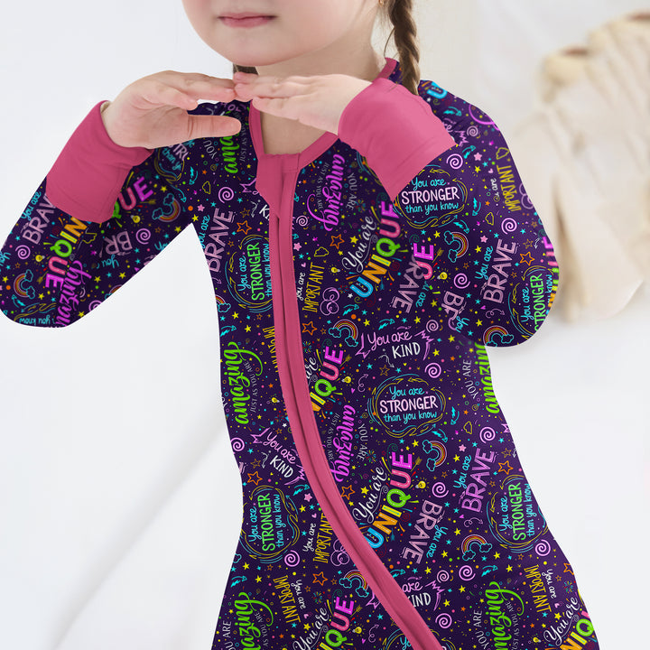 Rainbow Affirmations Convertible Zippy , Rainbow Affirmations Convertible Zippy - 0-3M