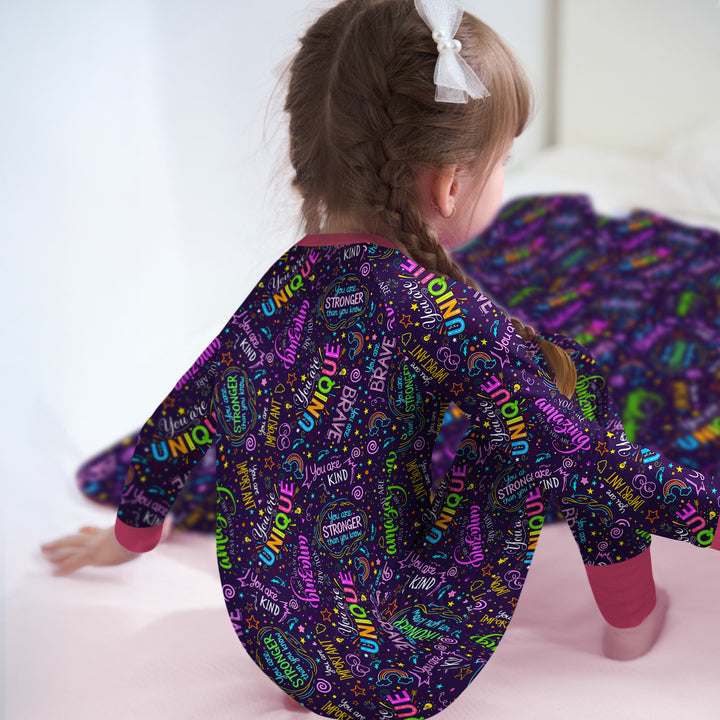 Rainbow Affirmations Convertible Zippy , Rainbow Affirmations Convertible Zippy - 0-3M