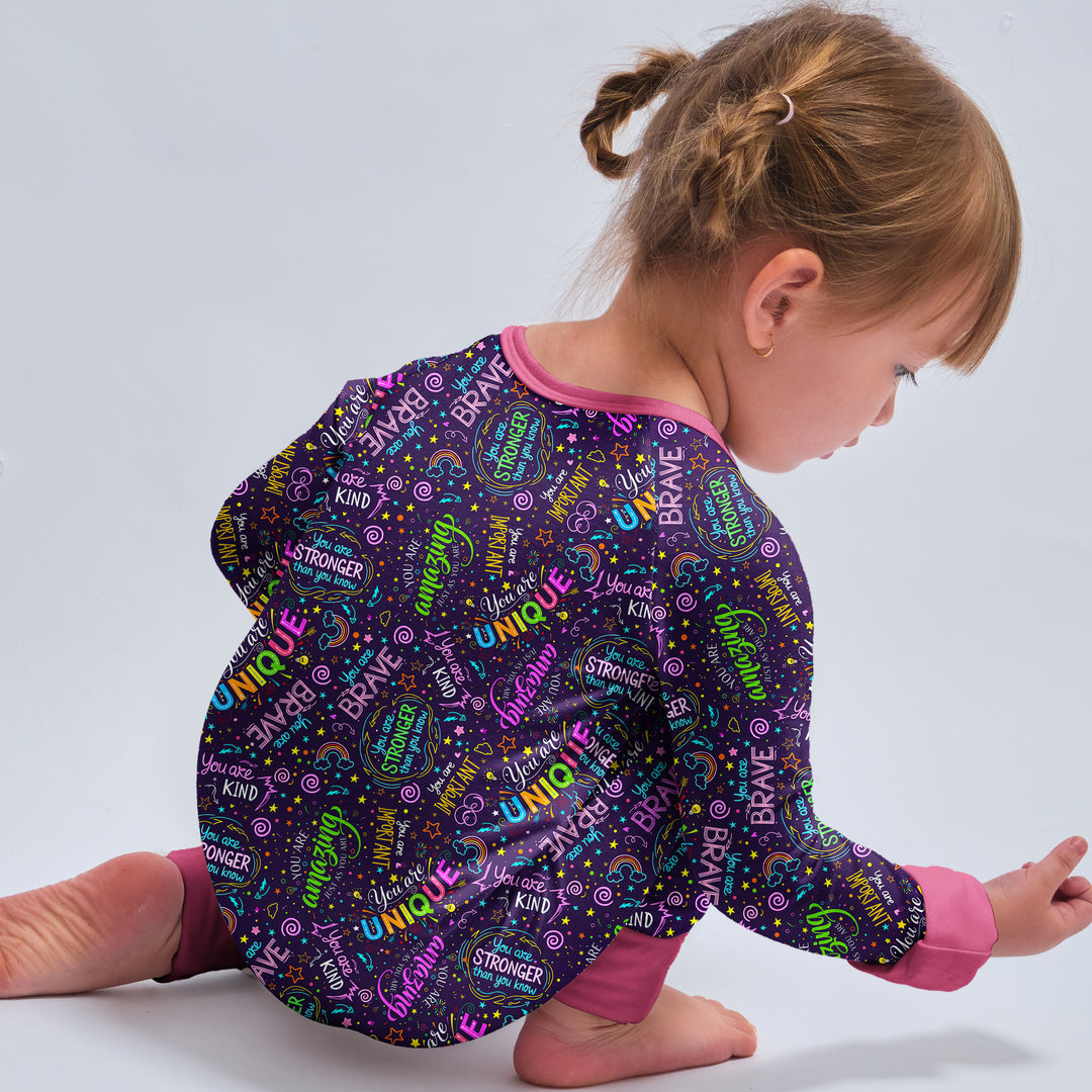 Rainbow Affirmations Convertible Zippy , Rainbow Affirmations Convertible Zippy - 0-3M