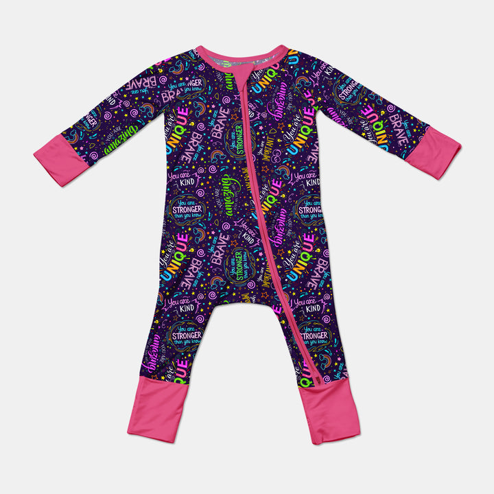 Rainbow Affirmations Convertible Zippy , Rainbow Affirmations Convertible Zippy - 0-3M