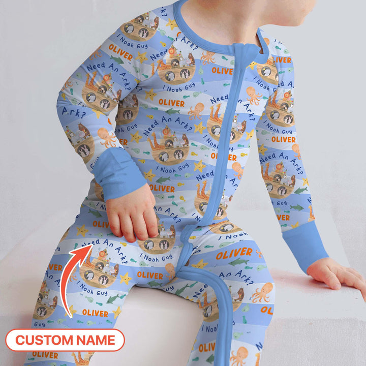 Noah’s Ark Custom Name Boy Convertible Zippy - Zumbamboo