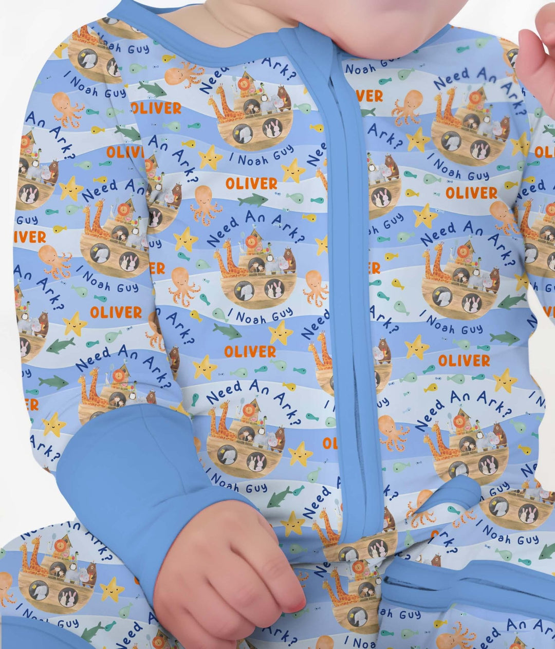 Noah’s Ark Custom Name Boy Convertible Zippy - Zumbamboo