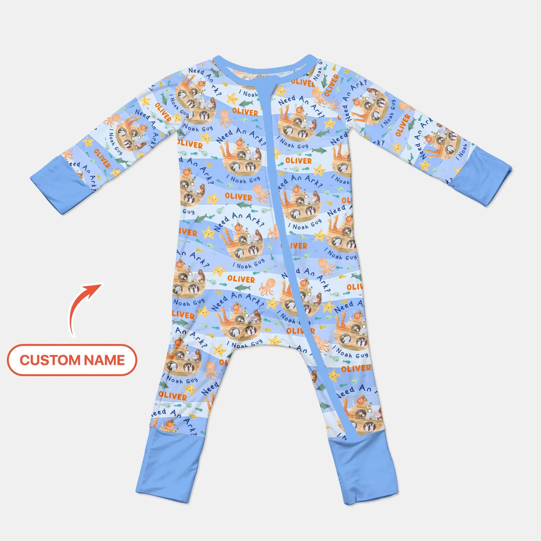Noah’s Ark Custom Name Boy Convertible Zippy - Zumbamboo