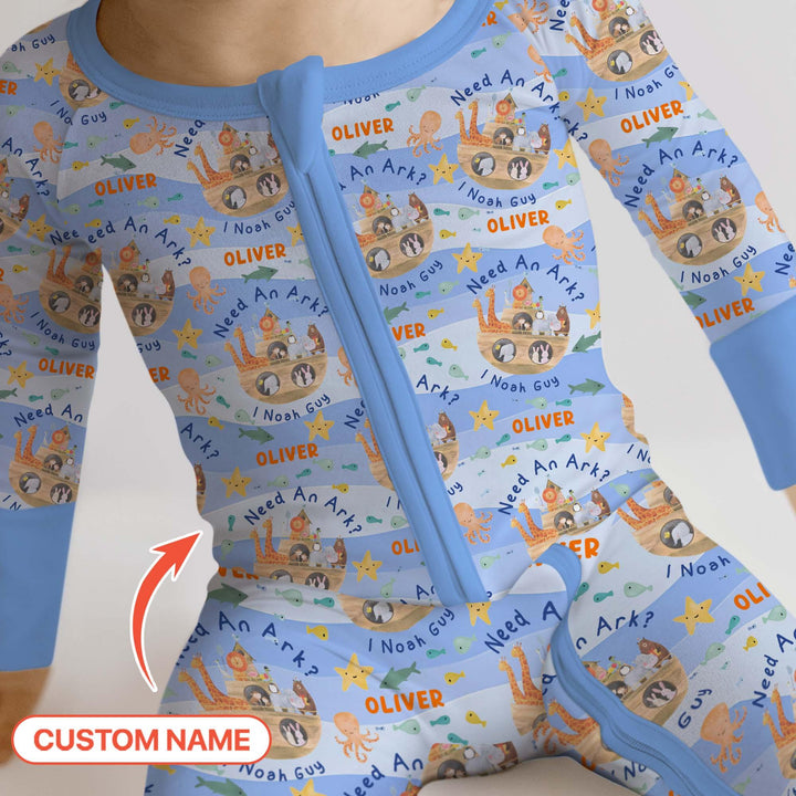Noah’s Ark Custom Name Boy Convertible Zippy - Zumbamboo