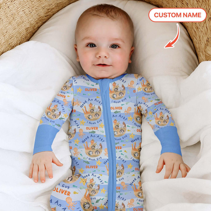 Noah’s Ark Custom Name Boy Convertible Zippy - Zumbamboo