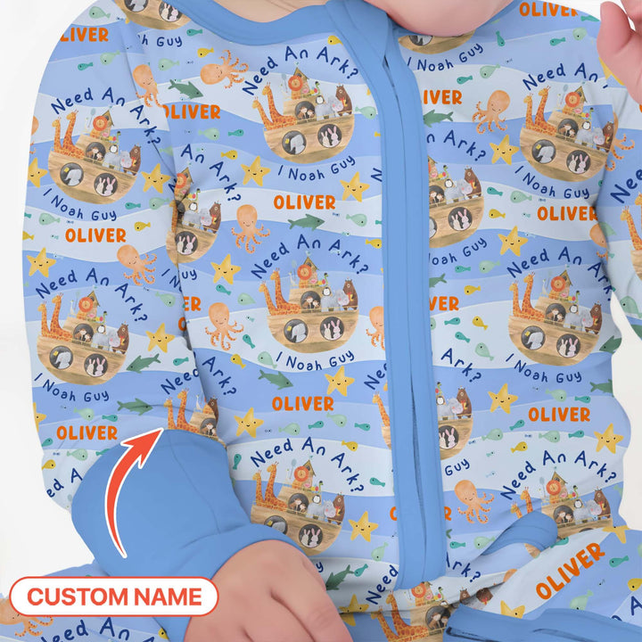 Noah’s Ark Custom Name Boy Convertible Zippy - Zumbamboo