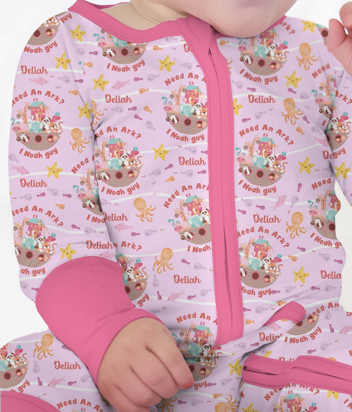 Noah’s Ark Custom Name Girl Convertible Zippy - Zumbamboo