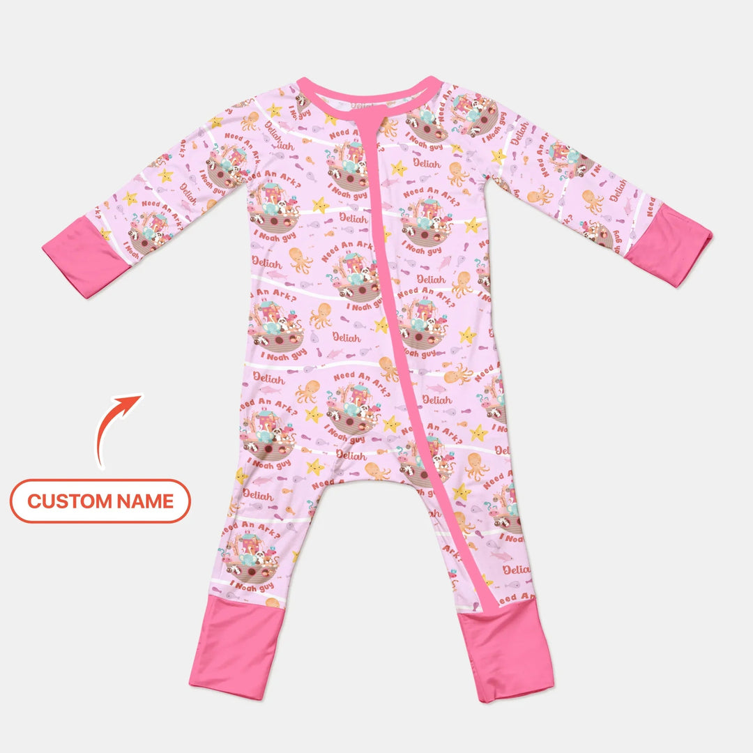 Noah’s Ark Custom Name Girl Convertible Zippy - Zumbamboo