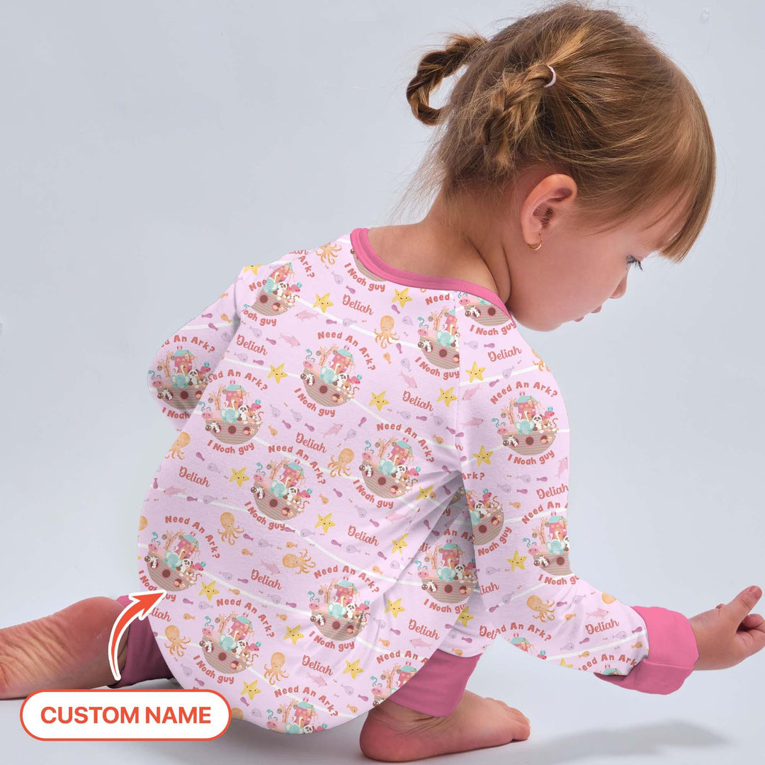 Noah’s Ark Custom Name Girl Convertible Zippy - Zumbamboo