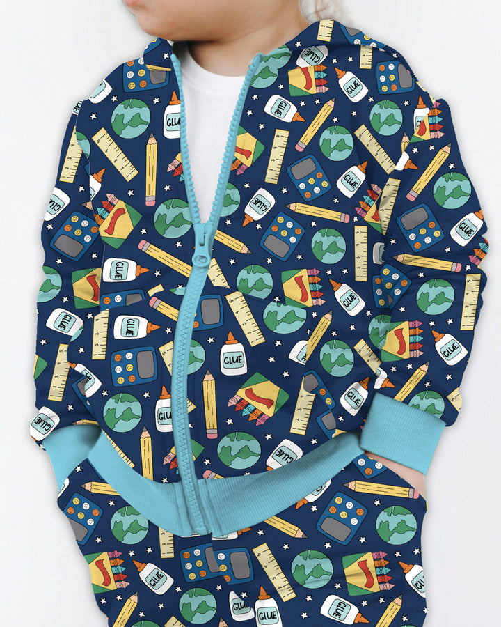 Sudadera con capucha y cremallera de bambú personalizada