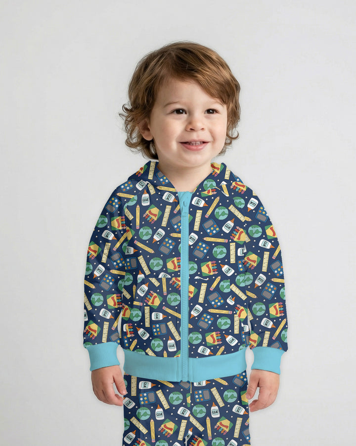 Sudadera con capucha y cremallera de bambú personalizada