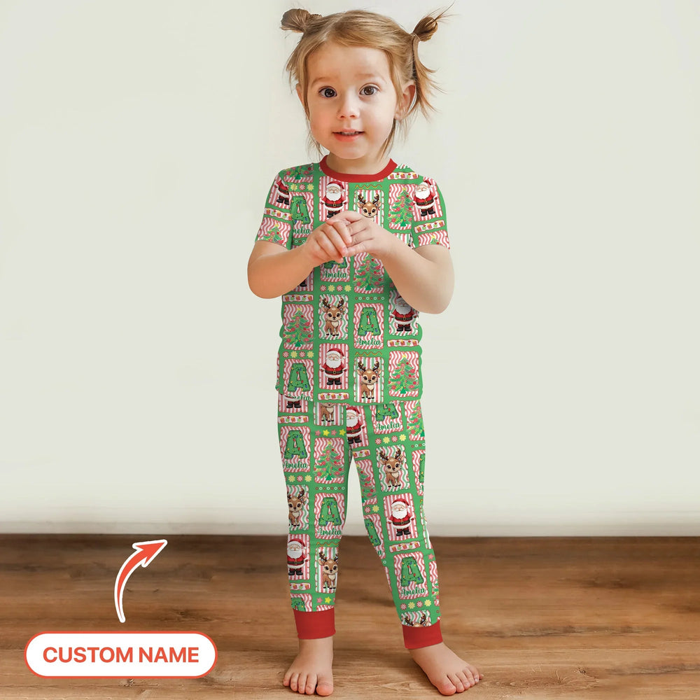 North Pole Wonderland Two Piece Short Sleeve Pajama Set - Zumbamboo