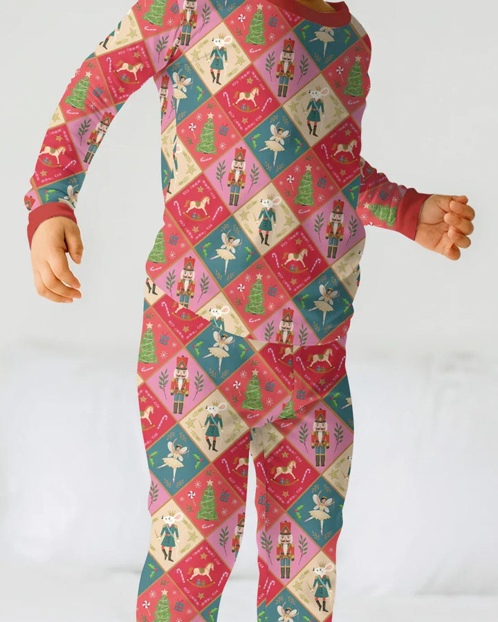 Nutcracker Christmas Magic Two Piece Long Sleeve Pajama Set - Zumbamboo