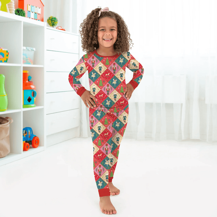Nutcracker Christmas Magic Two Piece Long Sleeve Pajama Set - Zumbamboo