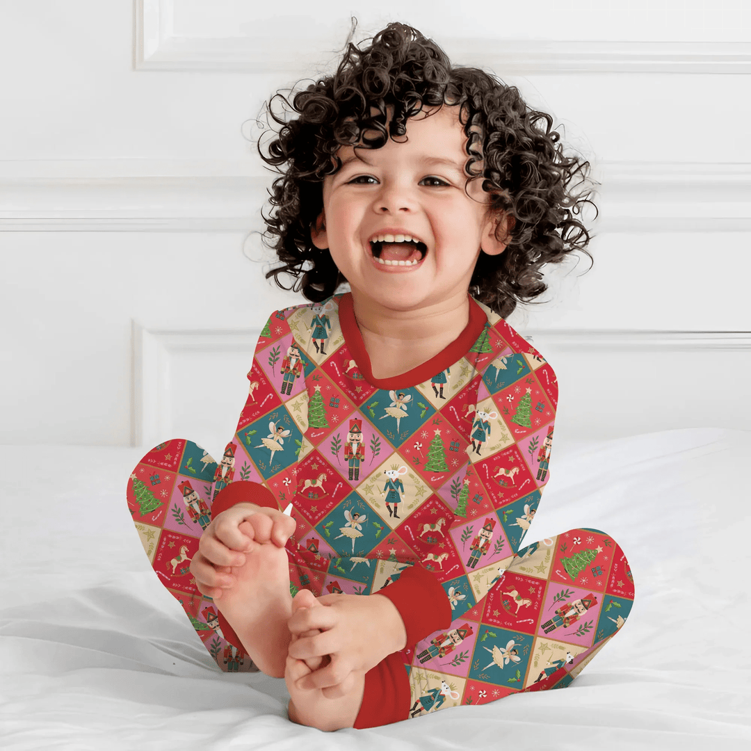 Nutcracker Christmas Magic Two Piece Long Sleeve Pajama Set - Zumbamboo
