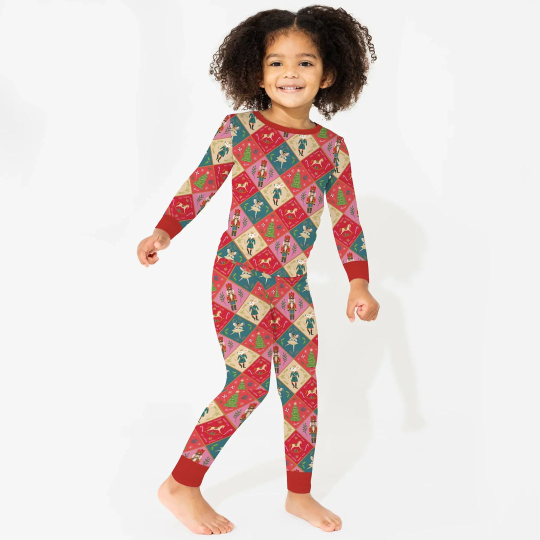 Nutcracker Christmas Magic Two Piece Long Sleeve Pajama Set - Zumbamboo