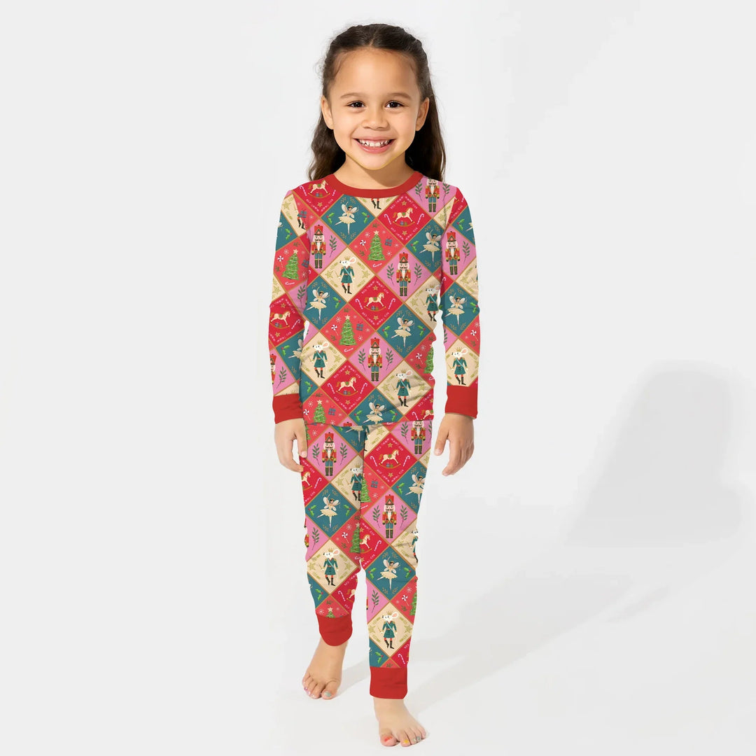 Nutcracker Christmas Magic Two Piece Long Sleeve Pajama Set - Zumbamboo