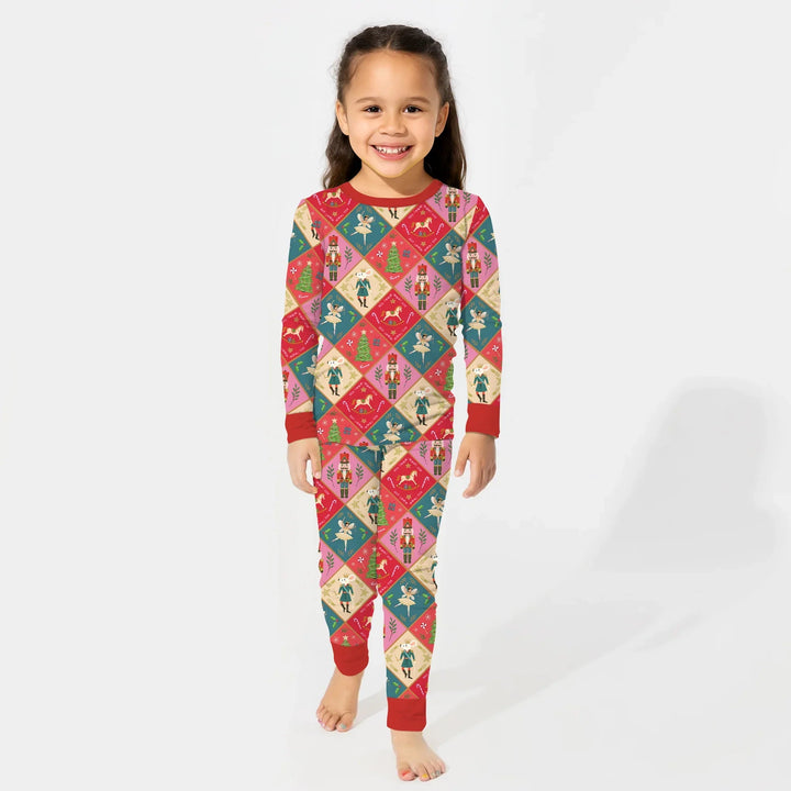 Nutcracker Christmas Magic Two Piece Long Sleeve Pajama Set - Zumbamboo