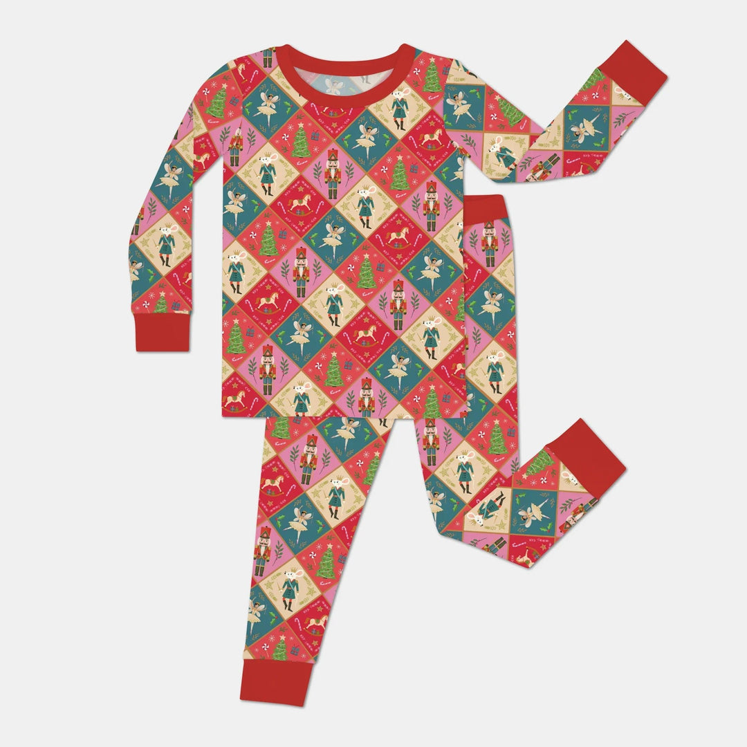 Nutcracker Christmas Magic Two Piece Long Sleeve Pajama Set - Zumbamboo
