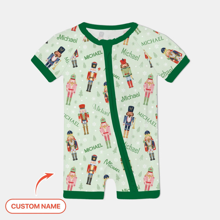 Nutcracker Parade Custom Name Boy Shorty Zippy , Nutcracker Parade Custom Name Boy Shorty Zippy - 0-3M
