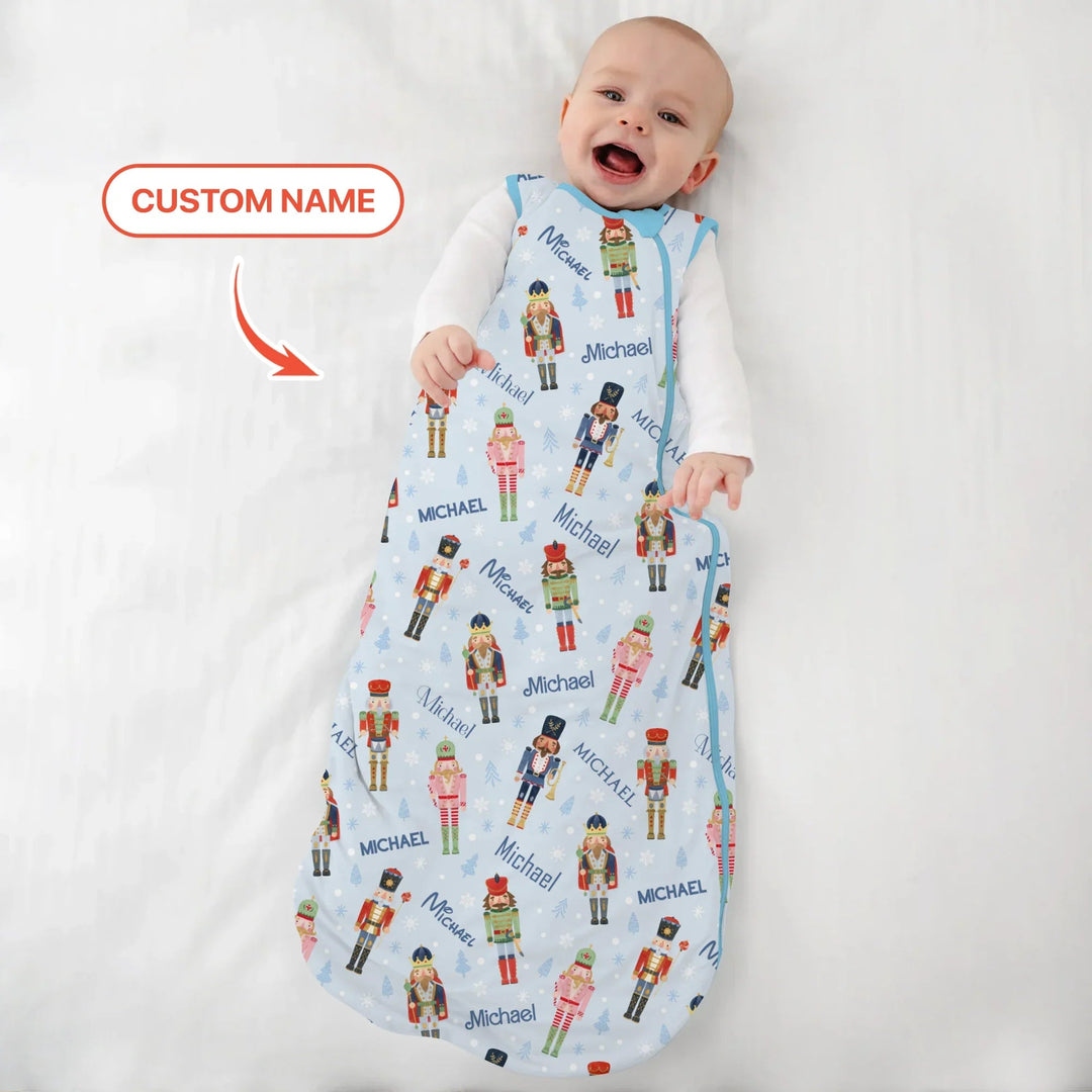 Nutcracker Parade Custom Name Boy Sleep Bag - Zumbamboo