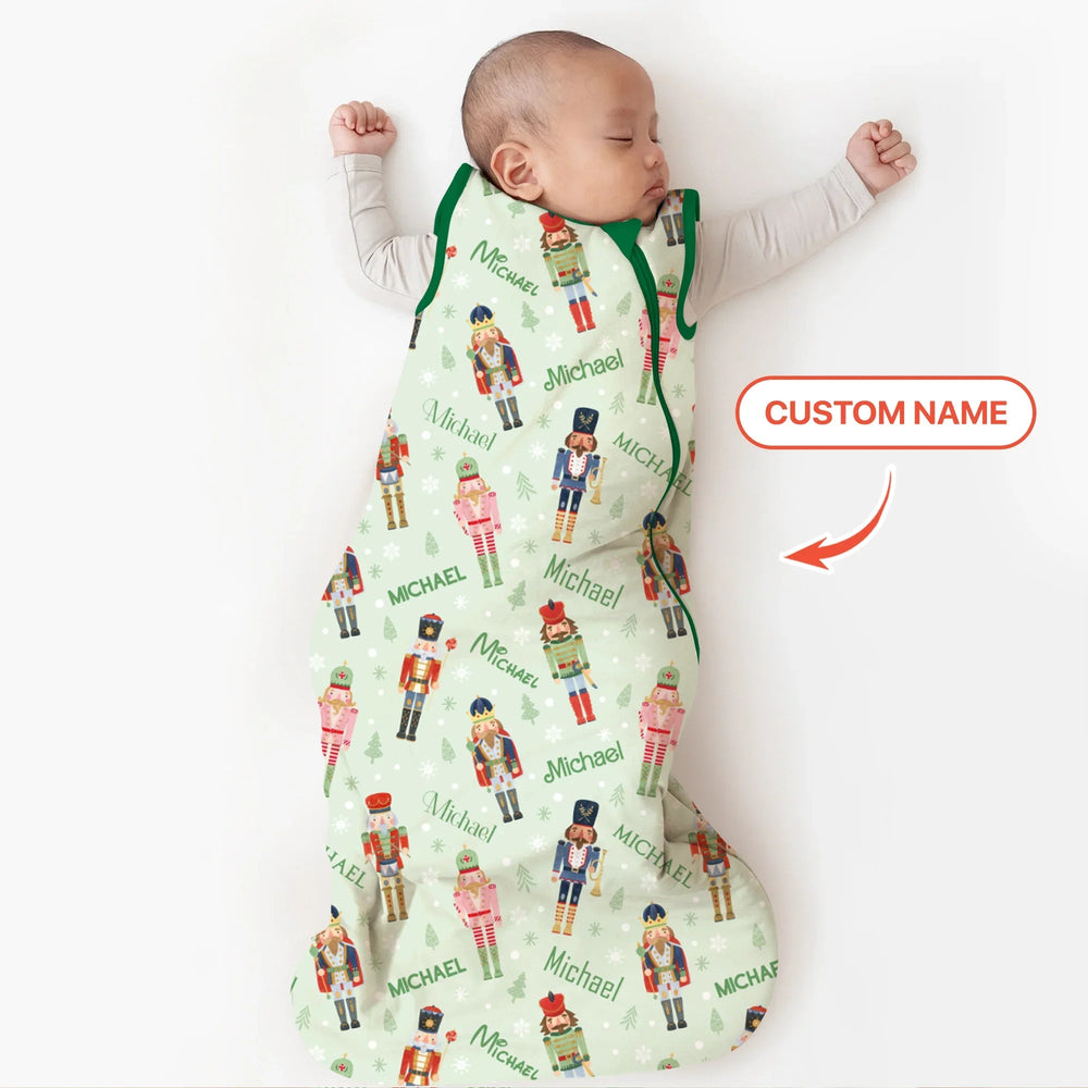 Nutcracker Parade Custom Name Boy Sleep Bag - Zumbamboo