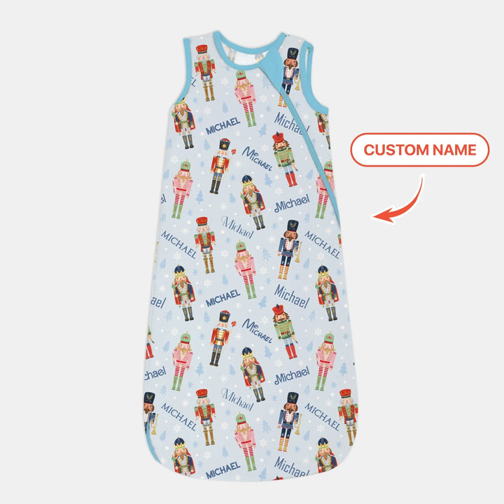 Nutcracker Parade Custom Name Boy Sleep Bag - Zumbamboo