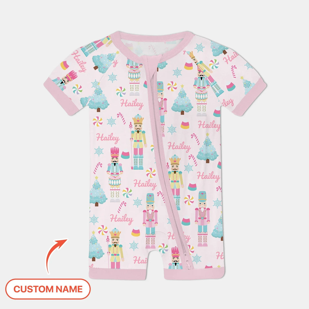 Nutcracker Parade Custom Name Girl Shorty Zippy , Nutcracker Parade Custom Name Girl Shorty Zippy - 0-3M