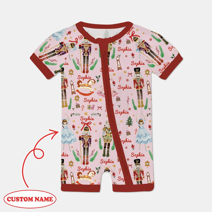 Nutcracker’s Christmas Dream Custom Name Shorty Zippy , Nutcracker’s Christmas Dream Custom Name Shorty Zippy - 0-3M