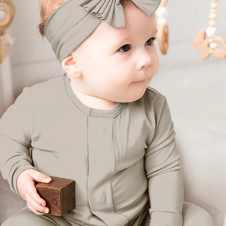 Oat Magnetic Footie Romper - Zumbamboo