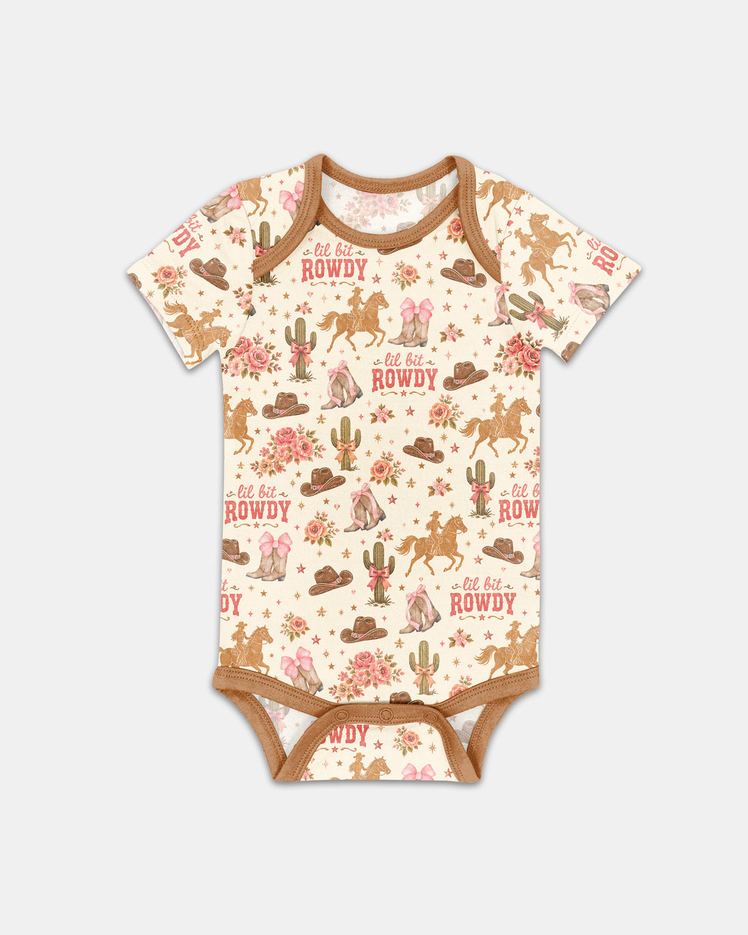 Coquette Cowgirl Lil Bit Rowdy Bamboo Bodysuit